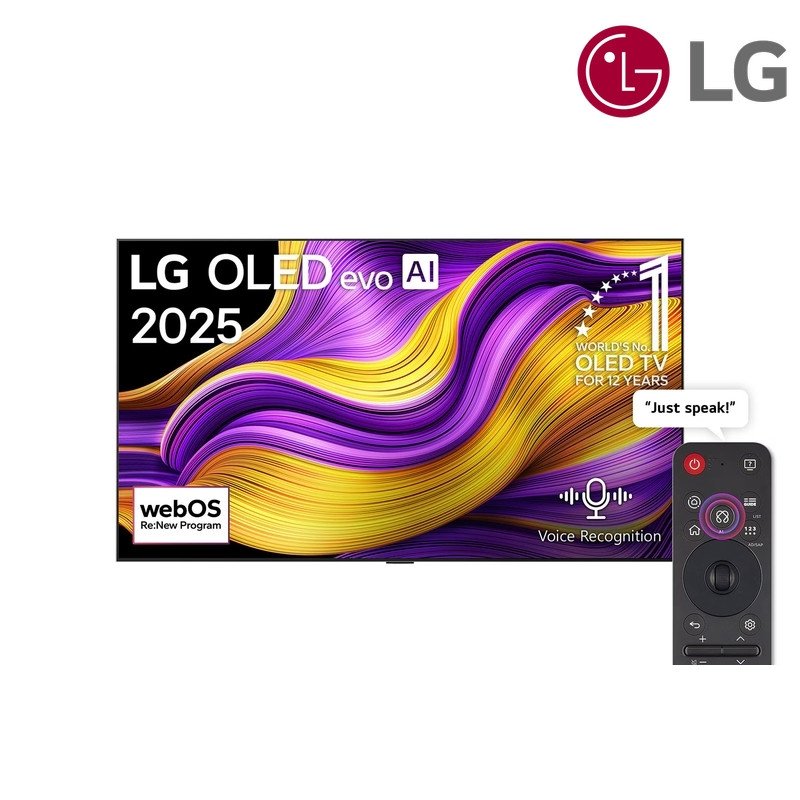 شاشة OLED evo LG OLED65G56LA 65 بوصة OLED evo G5 Gallery 4K 165Hz - أسود