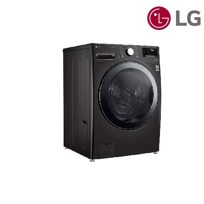 غسالة ومجففة LG WDV2101BRV 20/12 كغم 2 في 1 - أسود ستيل