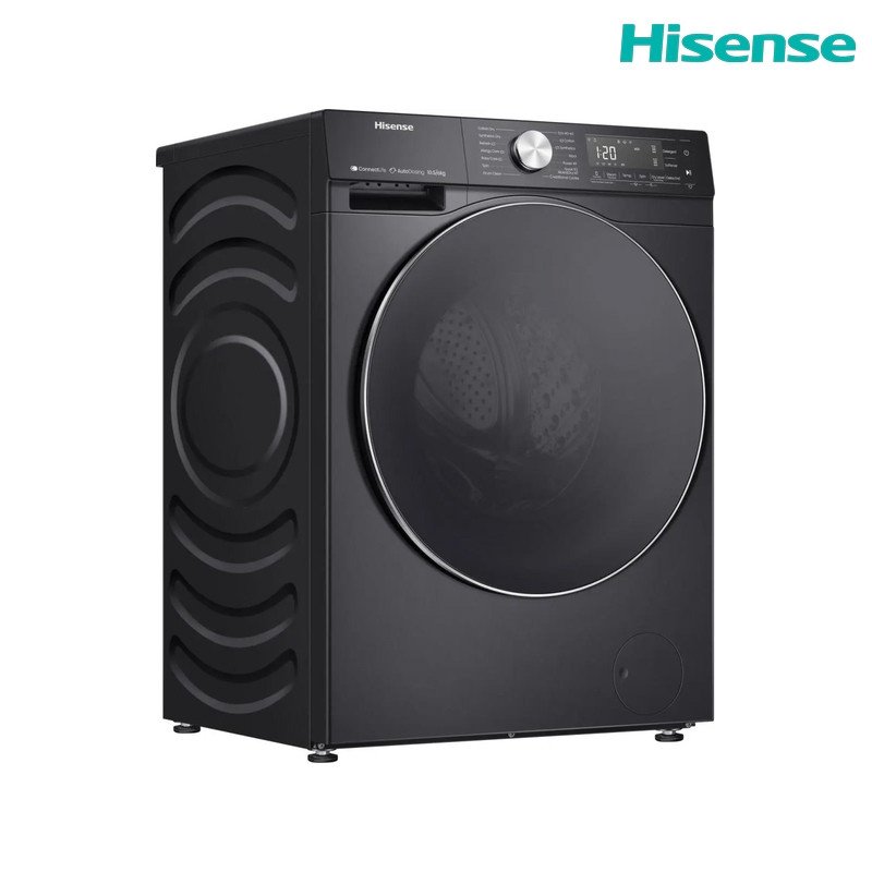 غسالة ملابس هايسنس WF5S1045BB أمامية 10.5 كغم 1400 دورة Auto Dosing Wi‑Fi - أسود