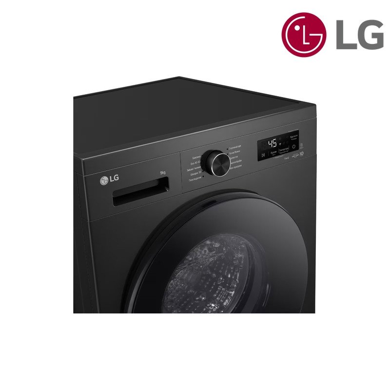 غسالة ملابس LG أمامية WY1409MVP 9 كغم Front Load - ستيل داكن