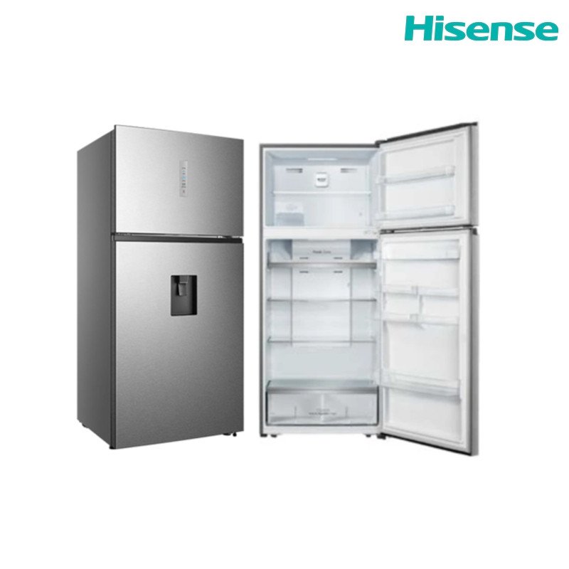 ثلاجة فريزر علوي هايسنس RT3N729NMI 729 لتر (548 لتر صافي) No Frost Inverter موزع ماء - إينوكس
