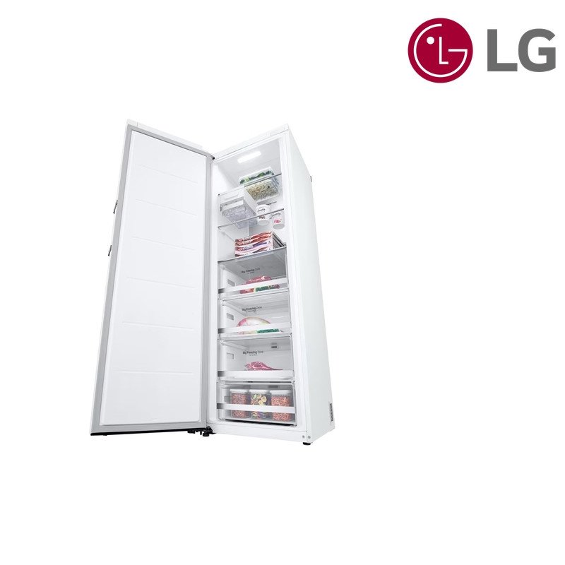 فريزر عمودي LG GC-B514EQFM 355 لتر Twin Freezer - أبيض