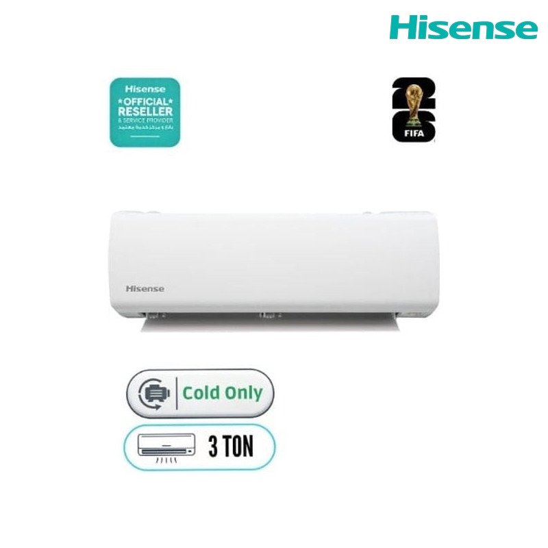سبلت جداري هايسنس QAS-36CFKA تبريد فقط 3 طن T4 Wi‑Fi