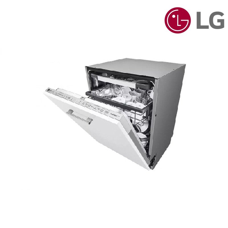 غسالة صحون LG DBC425TS مدمجة بالكامل 3 رفوف TrueSteam - بدون واجهة نهائية - لتركيب باب المطبخ