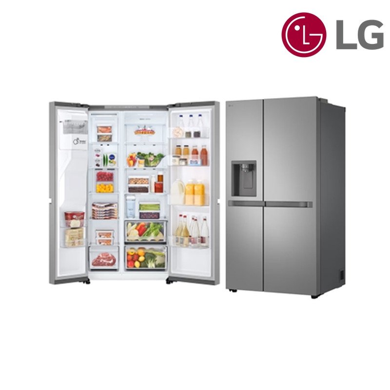 ثلاجة LG متعددة الأبواب GCL-287DVLN 625 لتر LinearCooling Smart Inverter - فضي