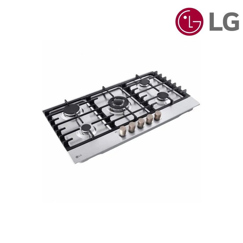 طباخ غاز مدمج LG CG5Z3626S 90 سم 5 شعلات - ستانلس ستيل