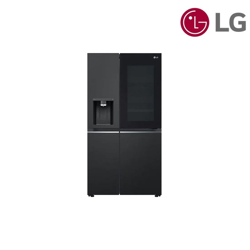 ثلاجة LG InstaView متعددة الأبواب GCX-287TVB سعة 705 لتر ThinQ - أسود داكن
