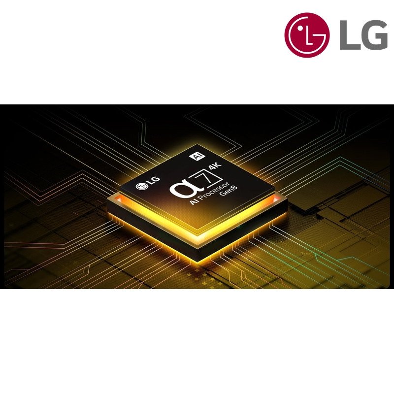 شاشة QNED LG 65QNED70A6A 65 بوصة QNED 4K 2025 - أسود
