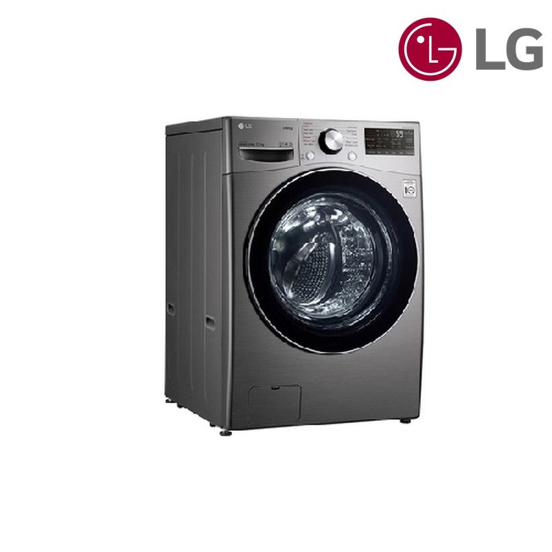 غسالة ملابس LG أمامية WL91H62PN 15 كغم Front Load - فضي / داكن