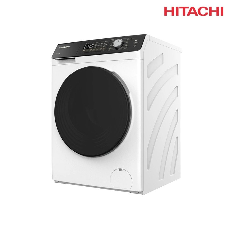 غسالة ملابس هيتاشي أمامية BD-802HVOW 8 كغم 1200 دورة Inverter