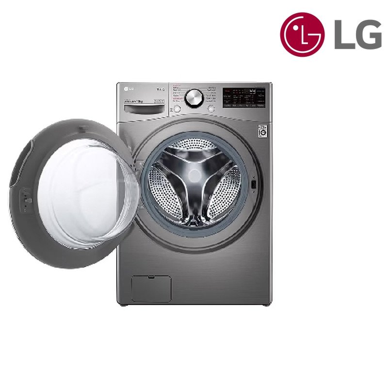 غسالة ملابس LG أمامية WL91H62PN 15 كغم Front Load - فضي / داكن