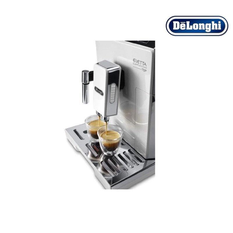 ماكينة قهوة أوتوماتيكية ديلونغي Eletta Cappuccino - أبيض - ECAM45.760.W
