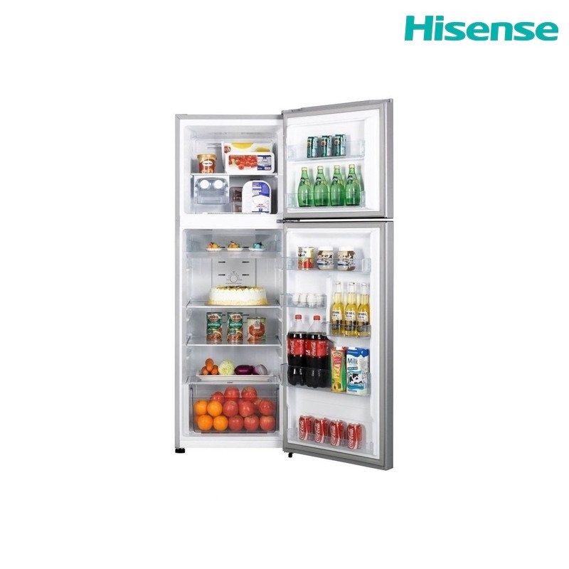 ثلاجة فريزر علوي هايسنس RD202D4ASN 202 لتر - فضي