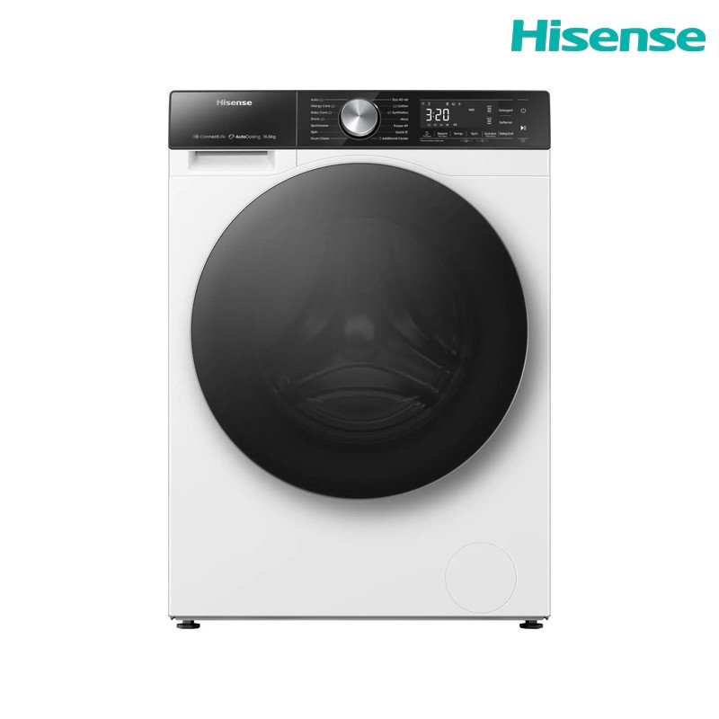 غسالة ملابس هايسنس WF5S1045BW أمامية 10.5 كغم 1400 دورة Auto Dosing Wi‑Fi - أبيض