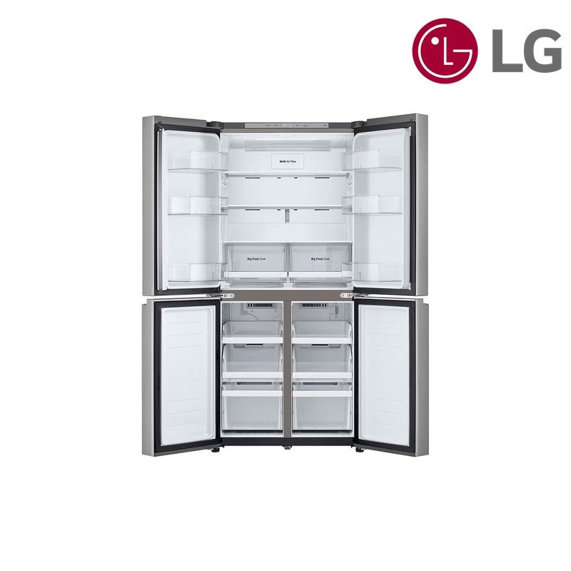 ثلاجة LG متعددة الأبواب GCB-334DFPL 594 لتر فئة تسويقية / 464 لتر تخزين - فضي