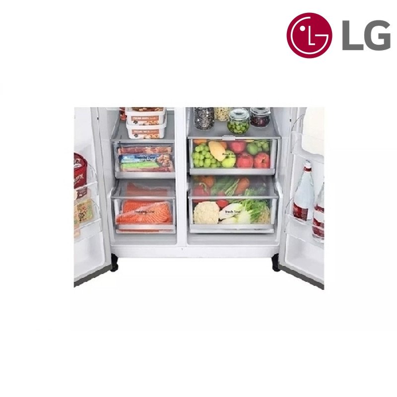 ثلاجة LG InstaView متعددة الأبواب GCX-287TNS 611 لتر InstaView ThinQ - Black Matte / أسود مطفي