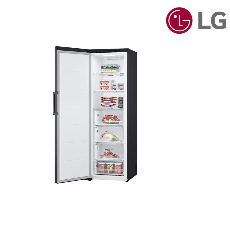 فريزر عمودي LG GC-B514EAFM 355 لتر Twin Freezer - أسود