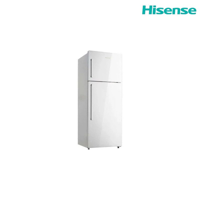 ثلاجة فريزر علوي هايسنس RT520D4A 393 لتر - ابيض
