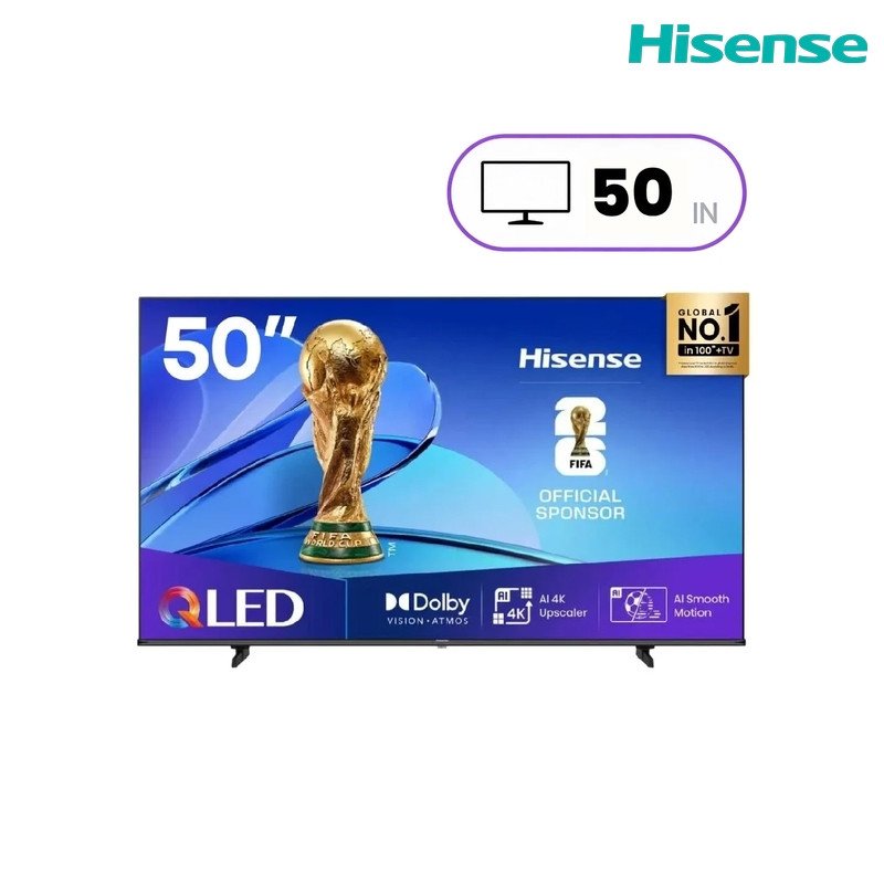 شاشة هايسنس 50Q61Q سمارت 50 بوصة QLED 60Hz (Motion Rate 120)