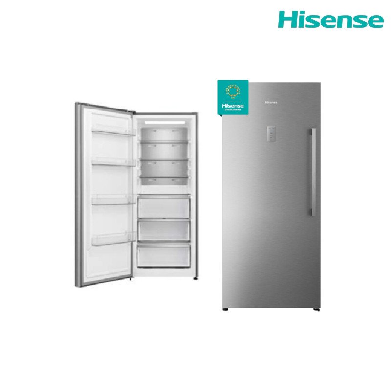 ثلاجة / مجمدة عمودية قابلة للتحويل هايسنس FV3N769NAI 769 لتر (592 لتر صافي) No Frost Inverter - فضي