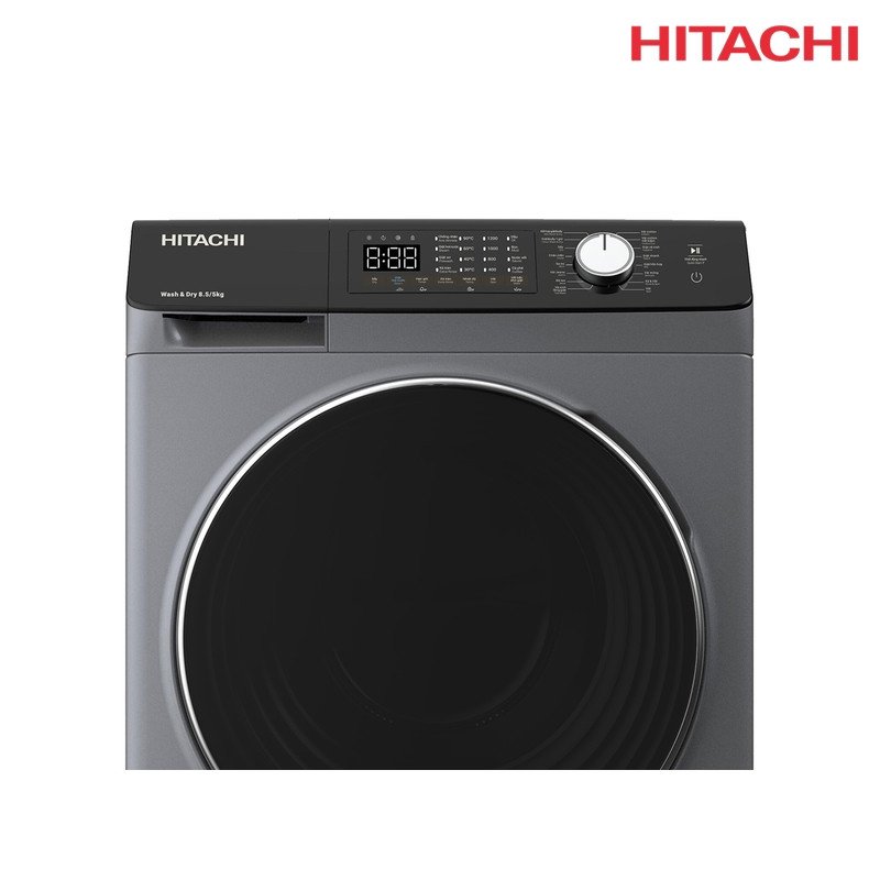 غسالة ومجففة هيتاشي BD-D1054HVOS 10.5/7 كغم 1400 دورة Inverter