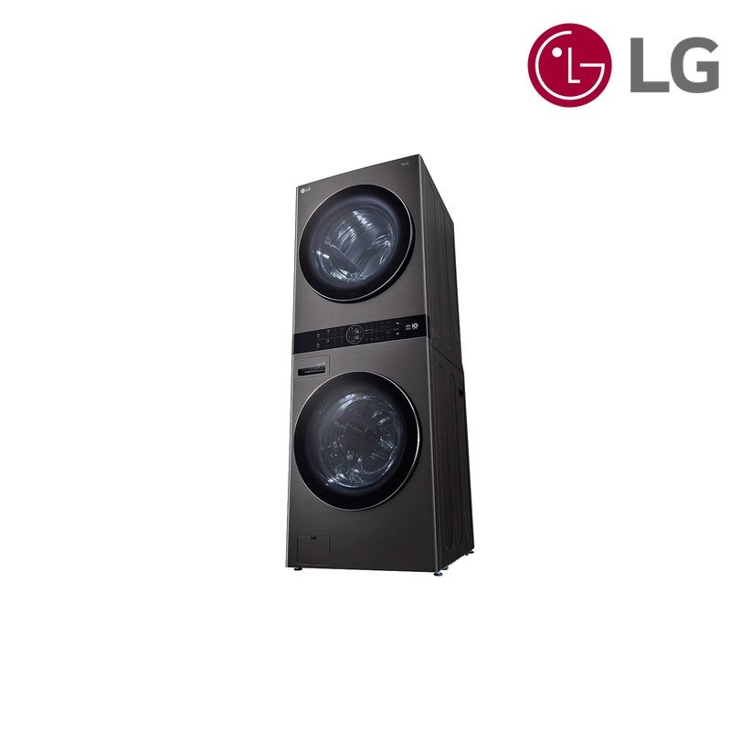 برج غسيل LG WashTower WT1310BRK غسالة 13 كغم + مجففة 10 كغم - أسود